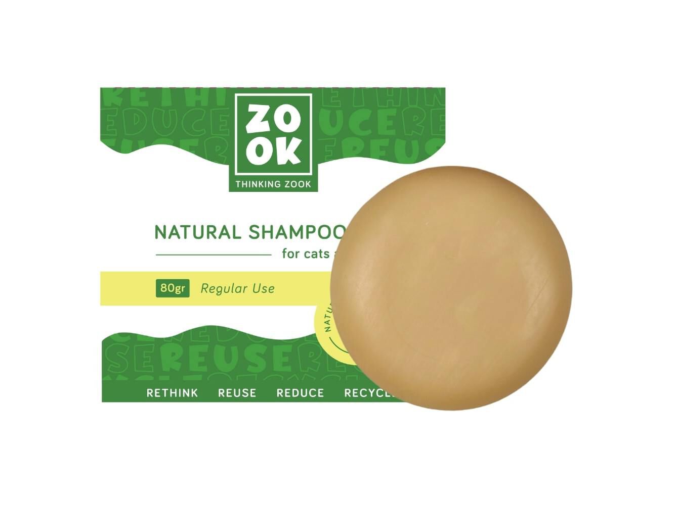 CHAMP&Ocirc; S&Oacute;LIDO PARA C&Atilde;O / GATO ZOOK 80G image number 1