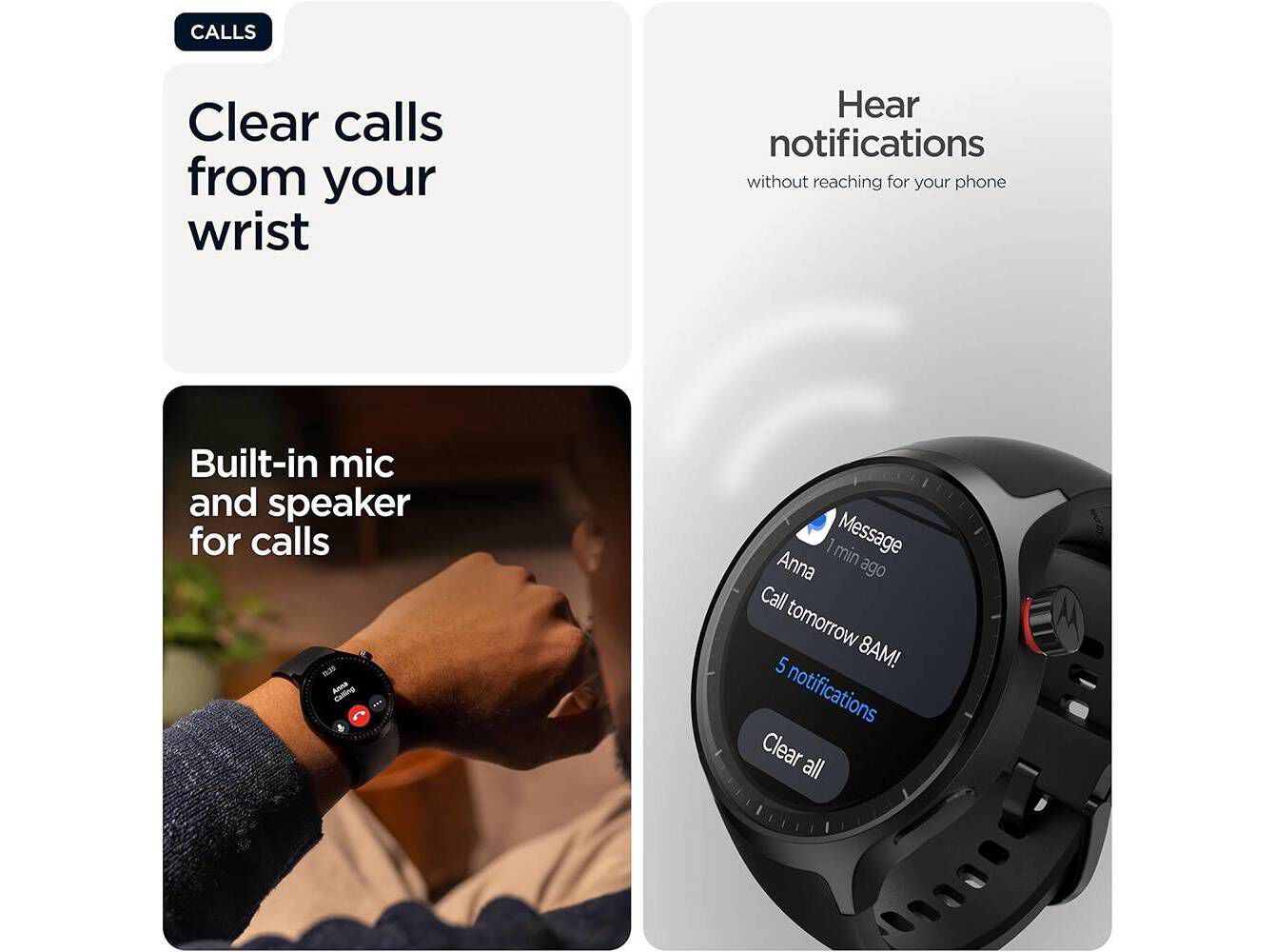 SMARTWATCH MOTOROLA MOTO WATCH VOLCANIC ASH image number 5