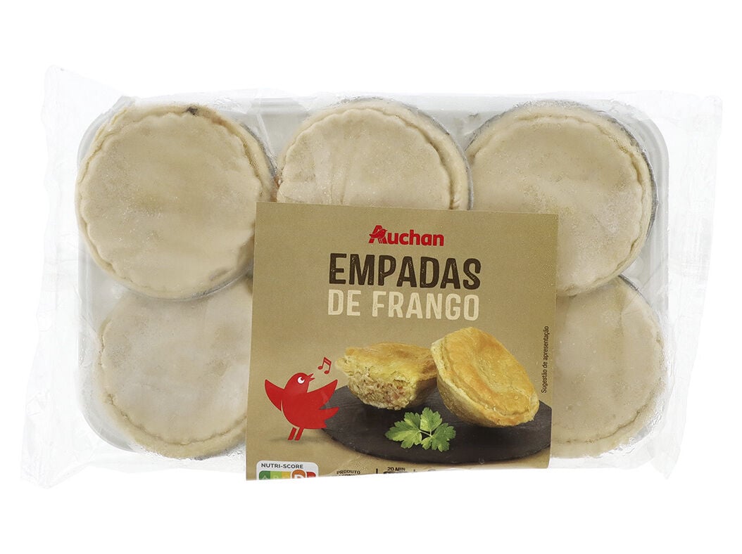 EMPADAS AUCHAN DE FRANGO 6UN 390G