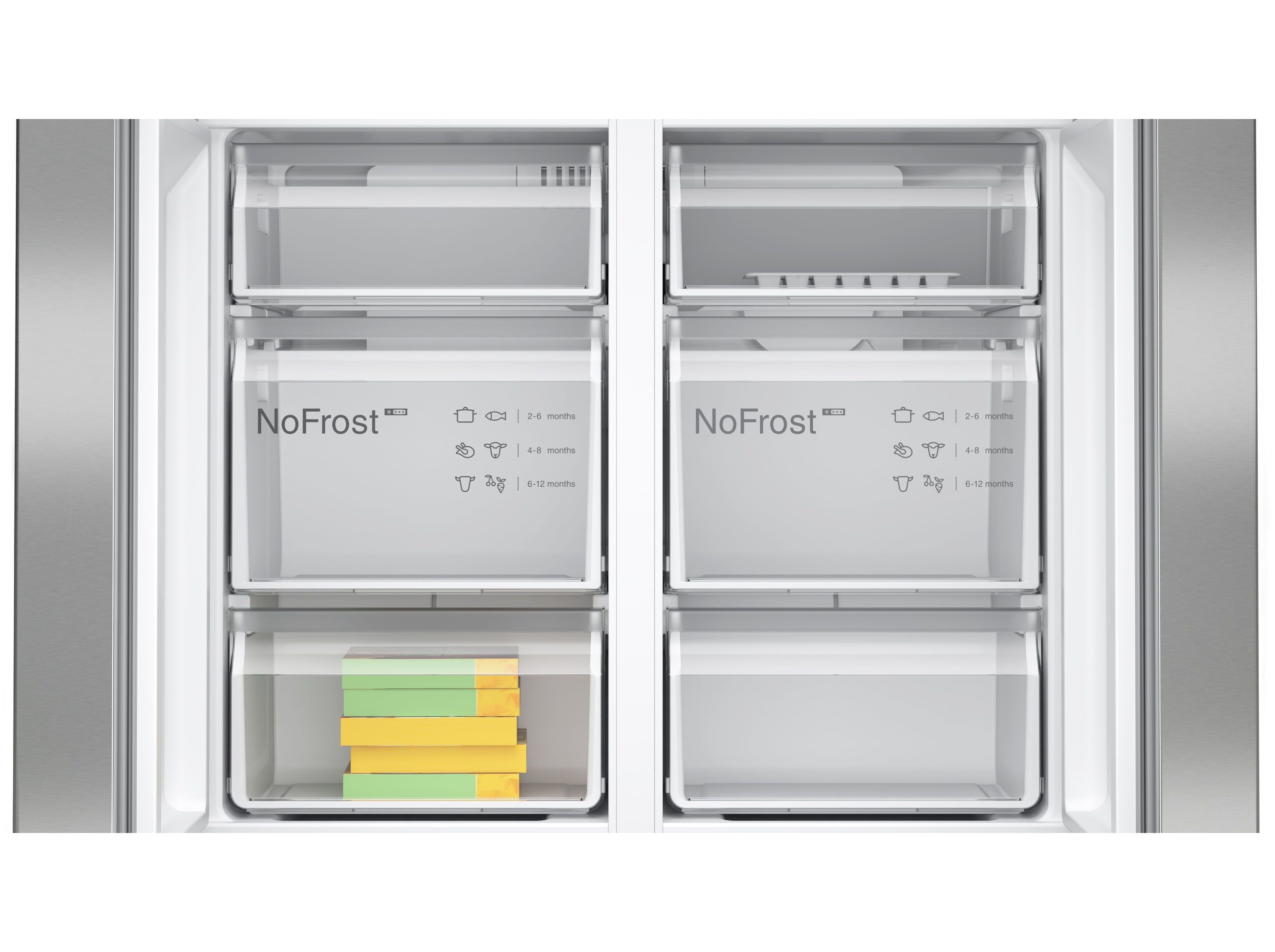 FRIGOR&Iacute;FICO AMERICANO BOSCH KFN96APEA NO FROST E 605L INOX image number 5