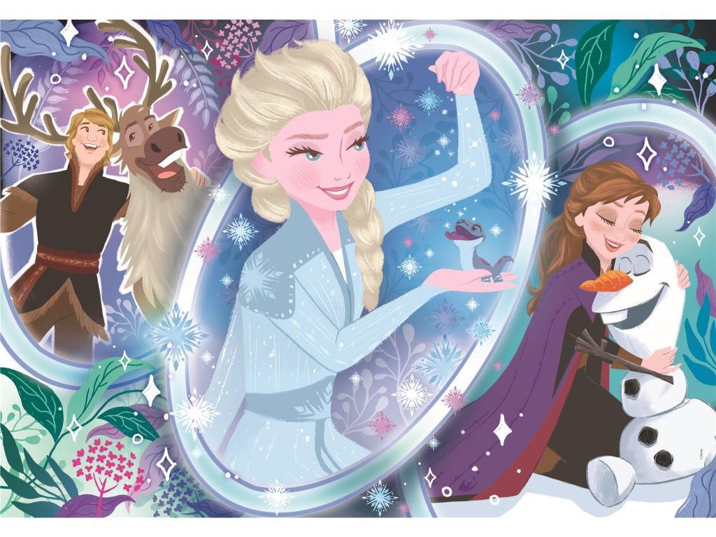 PUZZLE FROZEN 2 CLEMENTONI 104 PE&Ccedil;AS image number 1