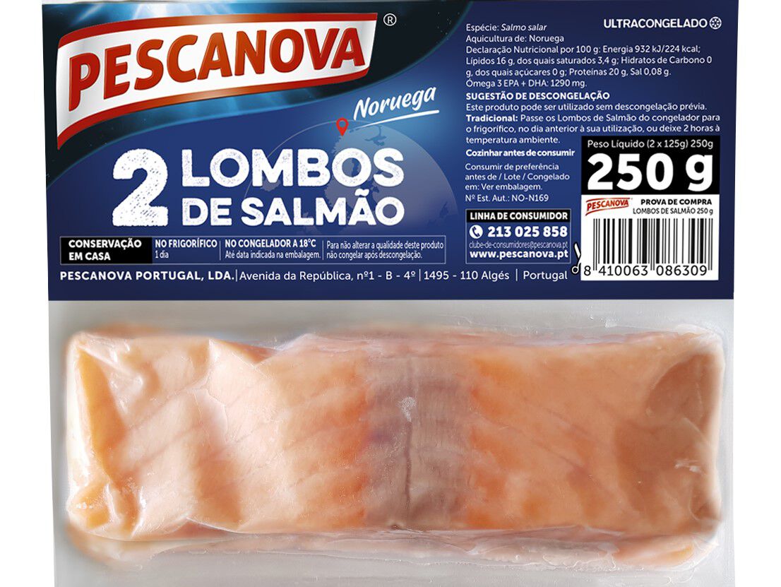 LOMBOS PESCANOVA DE SALM&Atilde;O 250G
