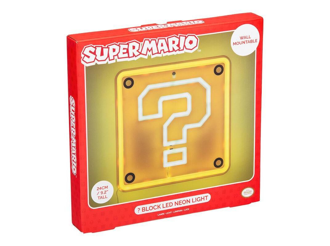 LUZ LED NEON SUPER MARIO QUESTION BLOCK image number 1