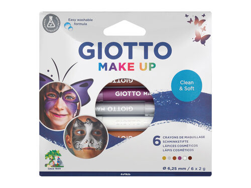 MAKE UP GIOTTO 6 LÁPIS CORES METAL image number 0