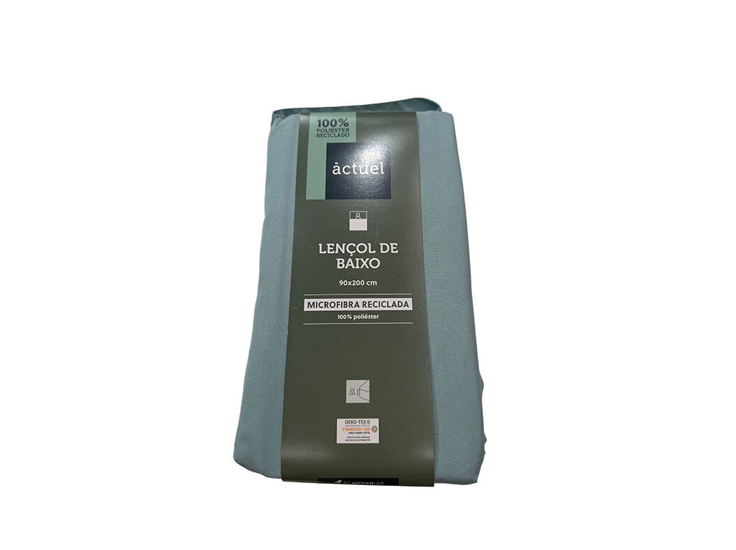 LEN&Ccedil;OL DE BAIXO AZUL ACTUEL POLI REC 90X200CM image number 0