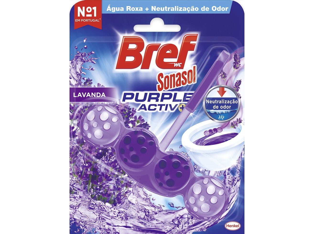 BLOCO SANIT&Atilde;RIO BREF PURPLE ACTIV LAVANDA 1X50G image number 0