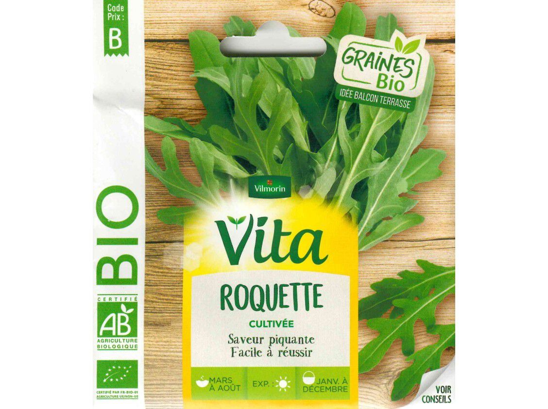 SEMENTES HORTICOLAS VITA BIO RUCULA