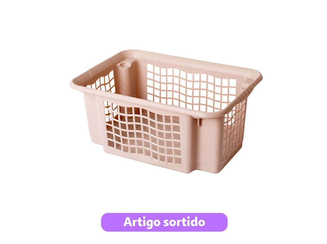 CESTO MULTIUSOS CODIL EMPILH&Aacute;VEL CORES SORTIDAS