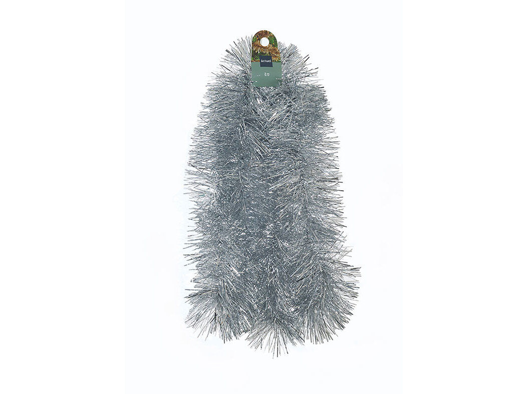 FITA PARA &Aacute;RVORE NATAL ACTUEL PRATEADA 2MX15CM image number 0