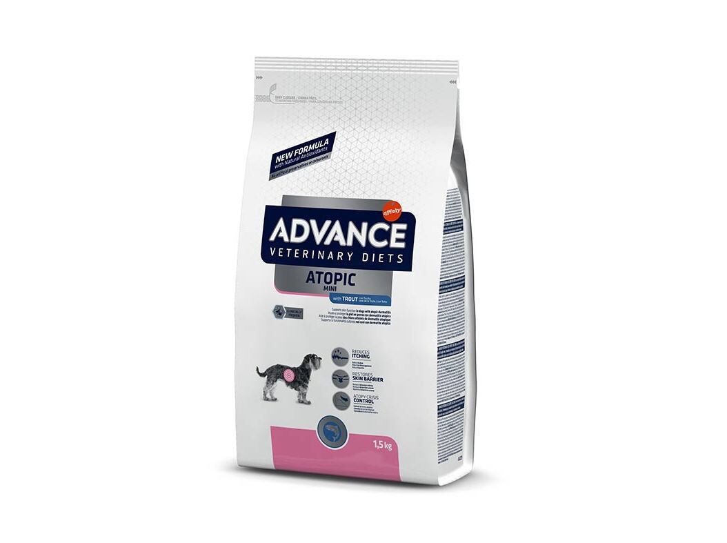 RA&Ccedil;&Atilde;O VETERIN&Aacute;RIA C&Atilde;O ADVANCE MINI ATOPIC 1.5KG