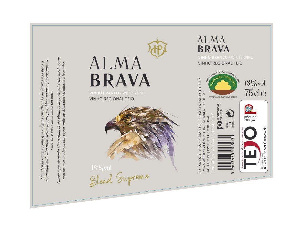 VINHO BRANCO ALMA BRAVA BLEND SUPREME TEJO 0.75L image number 1