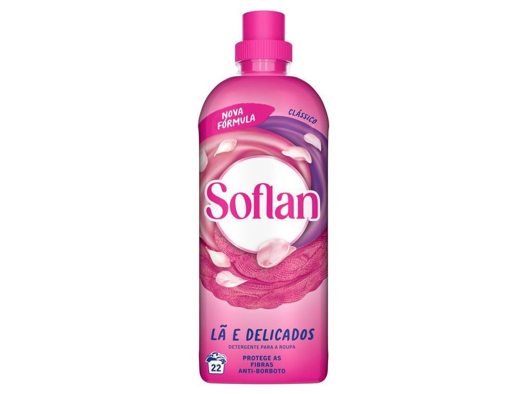 DET. ROUPA MANUAL SOFLAN DELICADO E PERFUMADO 22 DOSES