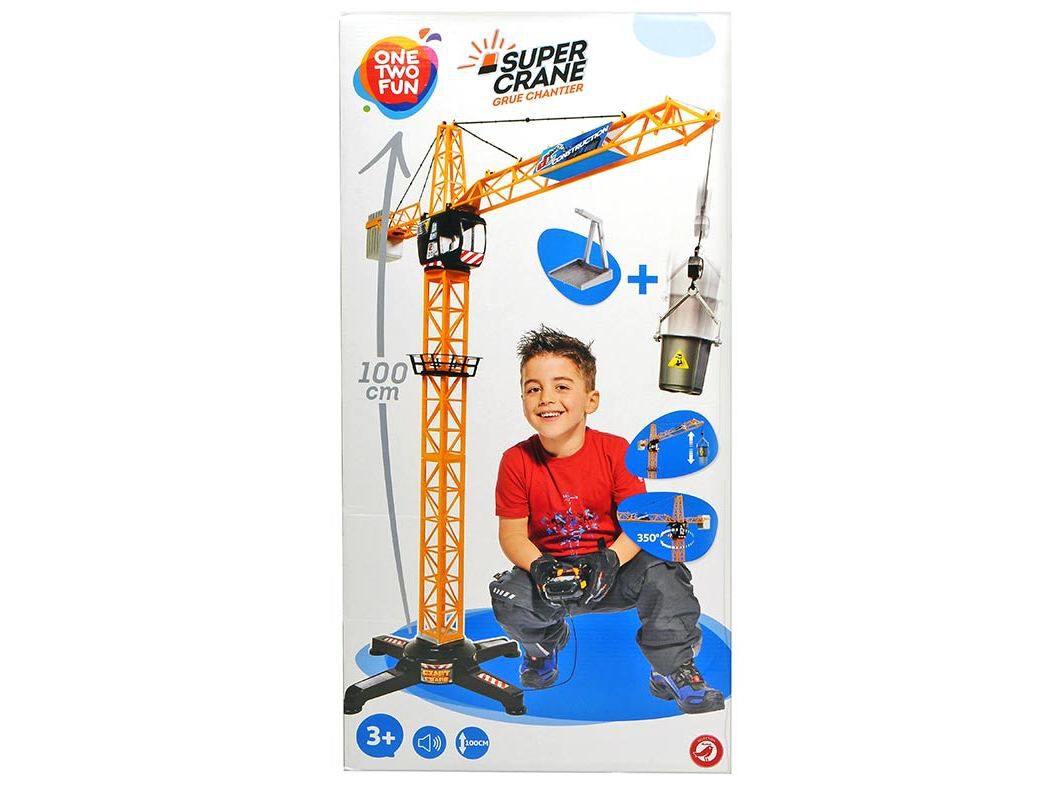 SUPER GRUA COM CONTROLO REMOTO ONE TWO FUN 100CM