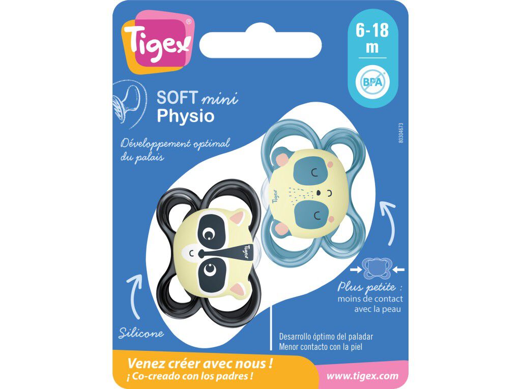 PACK 2 CHUCHAS +6M TIGEX SILICONE NOITE image number 1