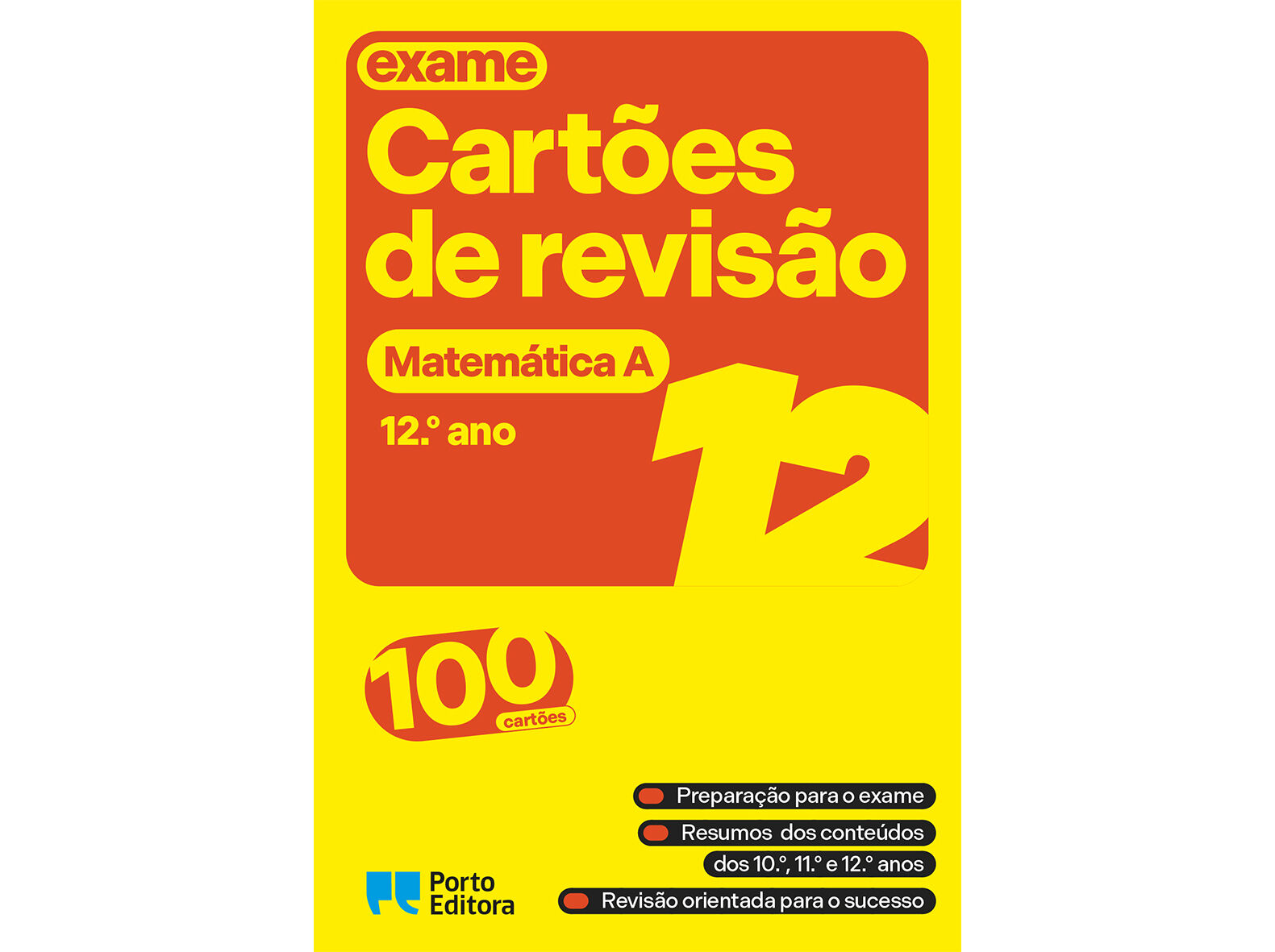 LIVRO CART&Otilde;ES DE REVIS&Atilde;O - MATEM&Aacute;TICA A - 12.&ordm; ANO image number 0