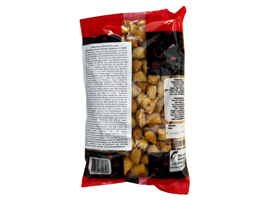 SALGADINHOS VALE DO PRATA SABOR PICANHA 120 G image number 1