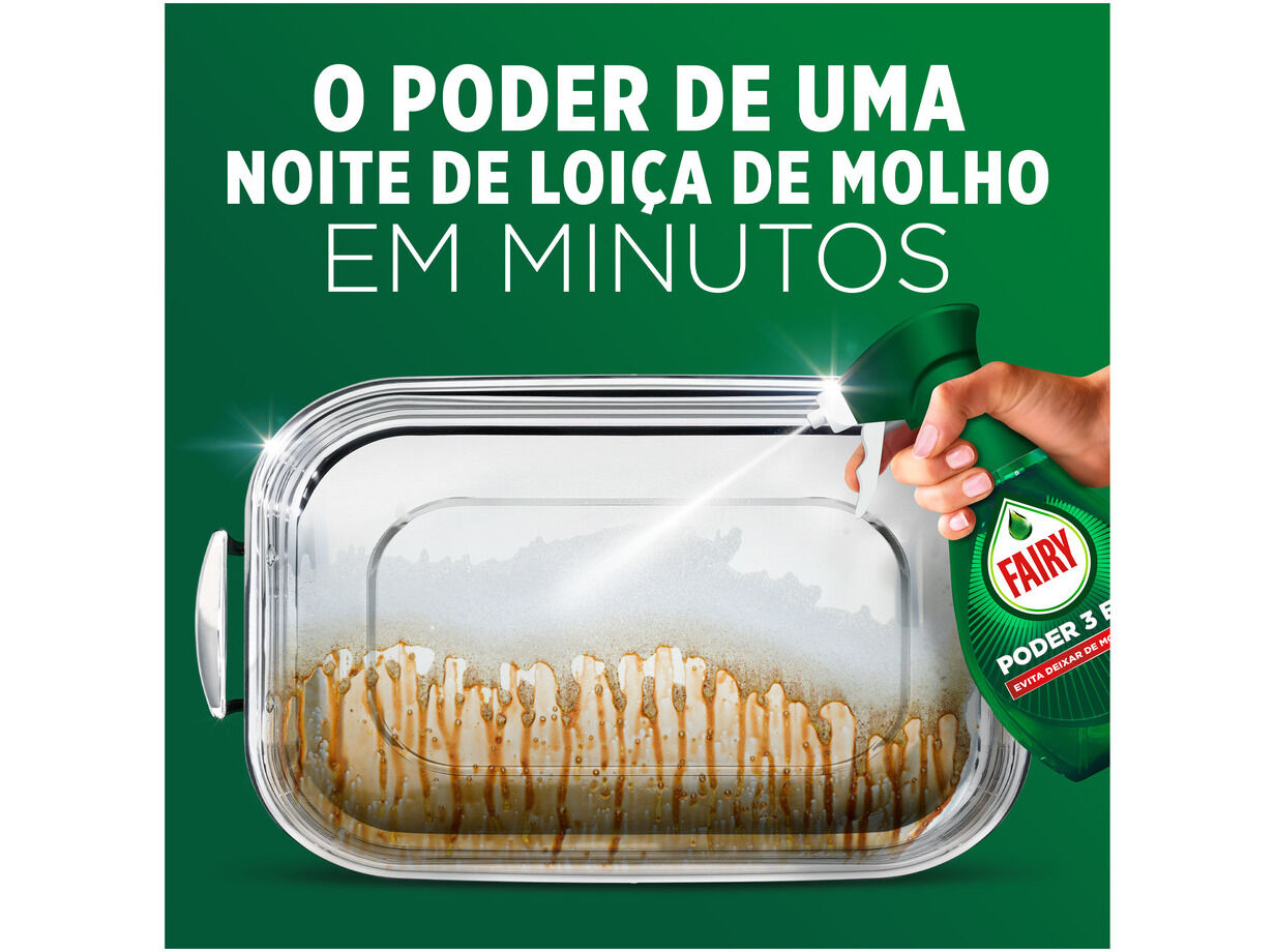 DETERGENTE LOI&Ccedil;A MANUAL FAIRY SPRAY LIM&Atilde;O REC 500ML image number 2