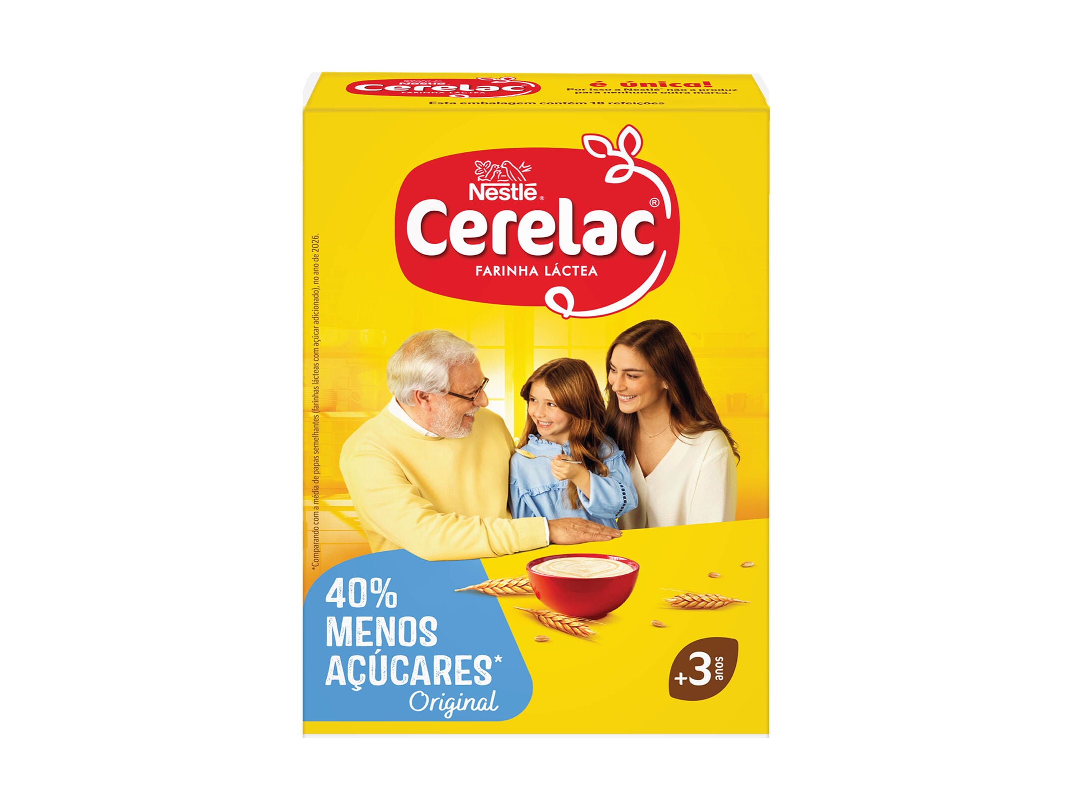 FARINHA L&Aacute;CTEA CERELAC -40% A&Ccedil;UCAR 900GR