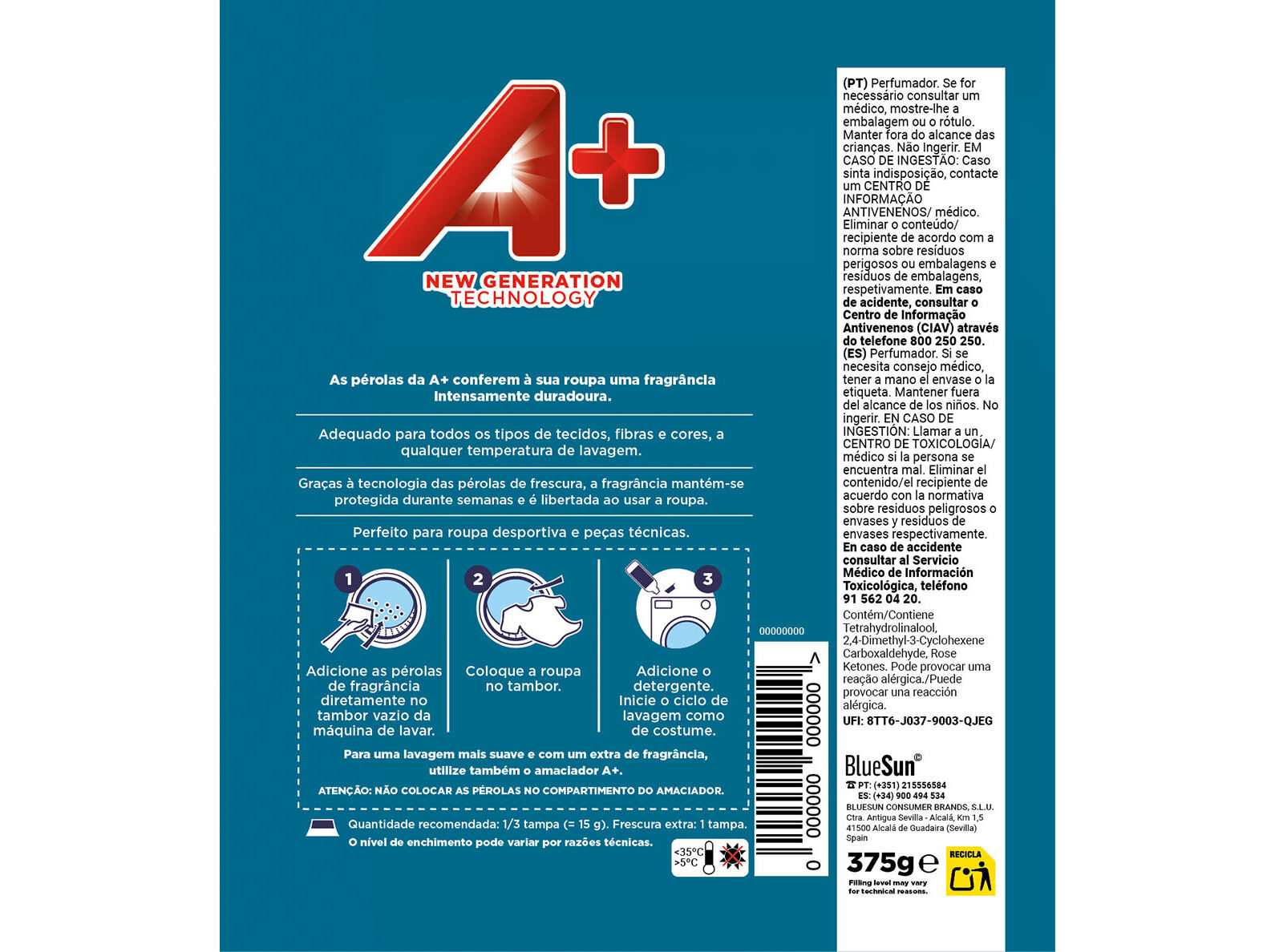 PERFUMADOR P&Eacute;ROLAS A+ ESS&Ecirc;NCIA DO C&Eacute;U 375G image number 1