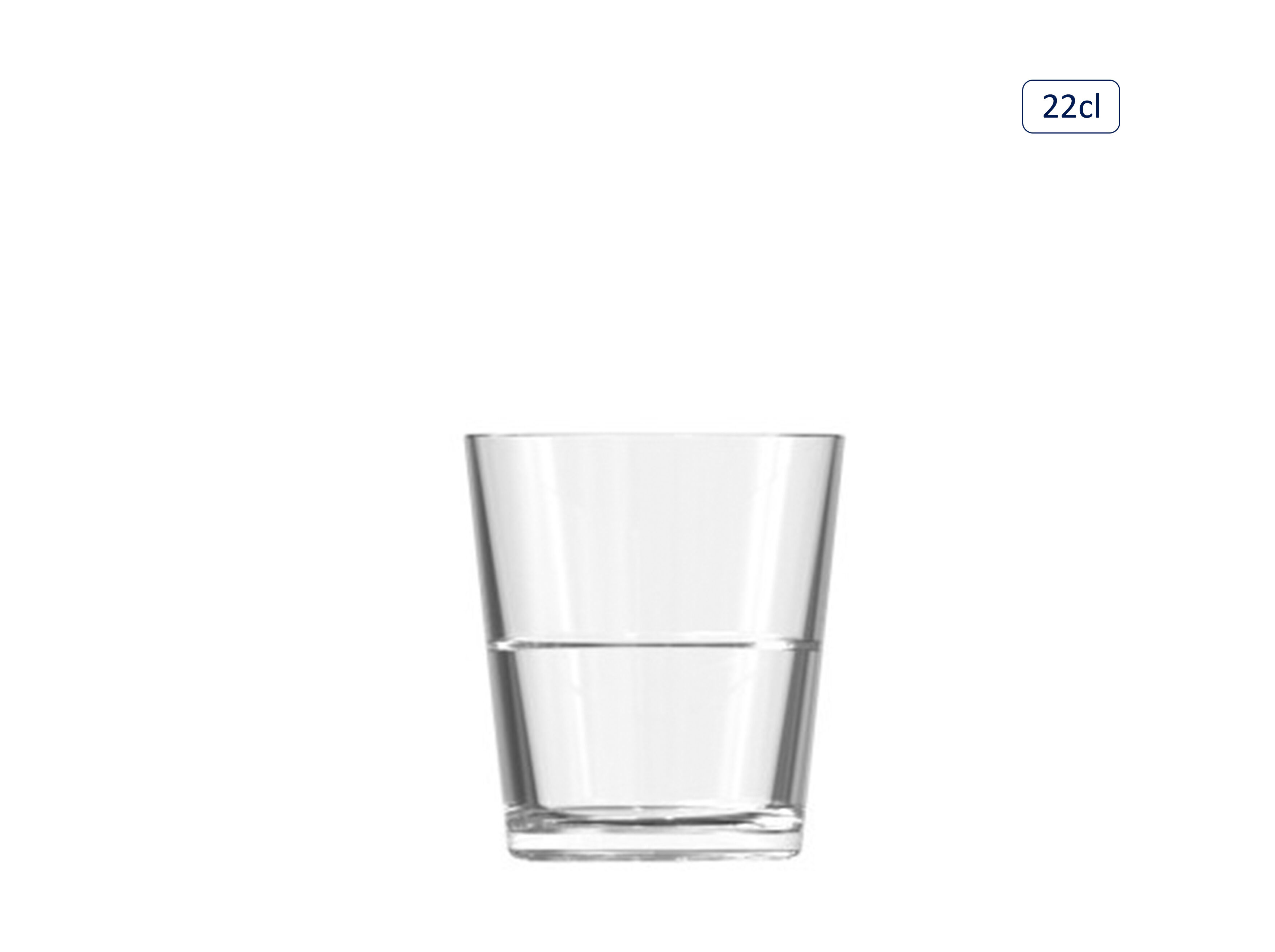 COPO UP-ON ROCKS VIDRO 22CL image number 0