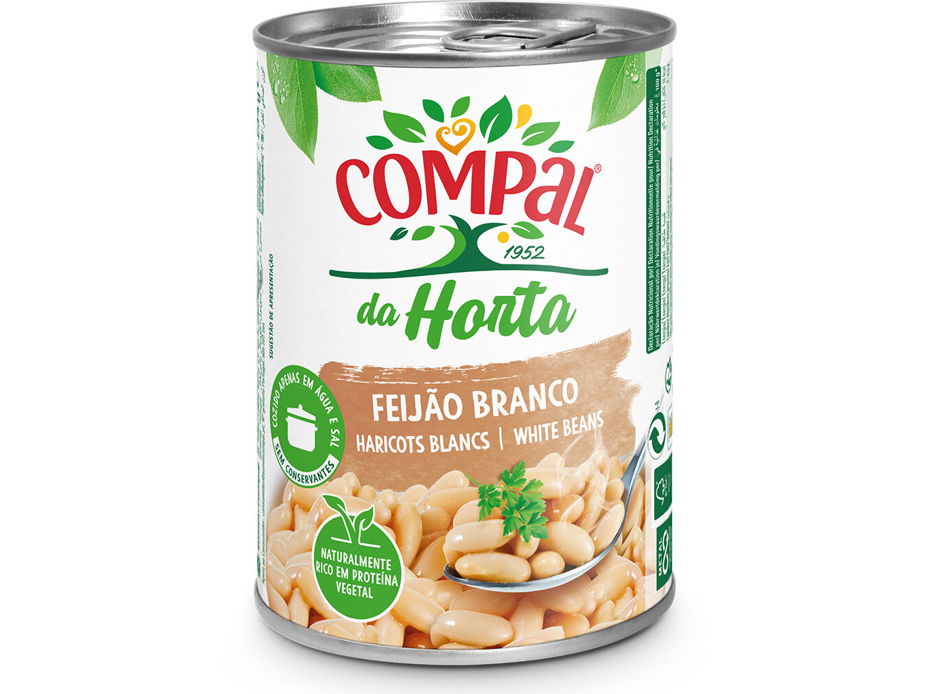 FEIJ&Atilde;O COMPAL DA HORTA BRANCO 410G image number 0