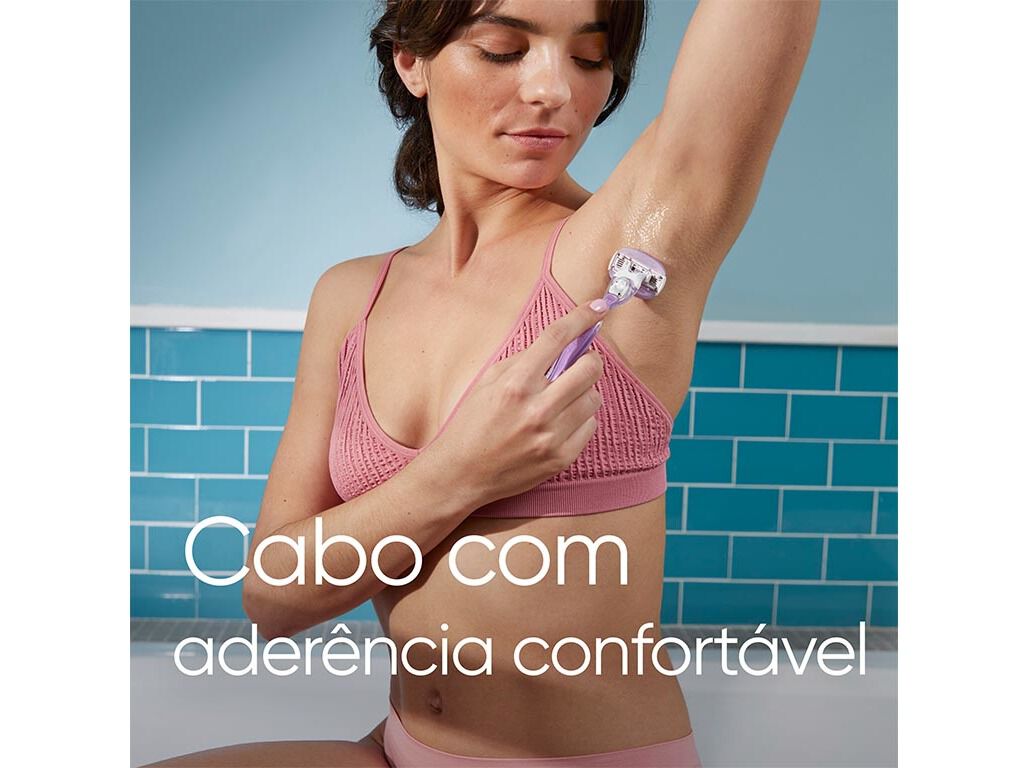 M&Aacute;QUINA DEPILAT&Oacute;RIA COMFORTGLIDE BREEZE COM 4 RECARGAS VENUS image number 4
