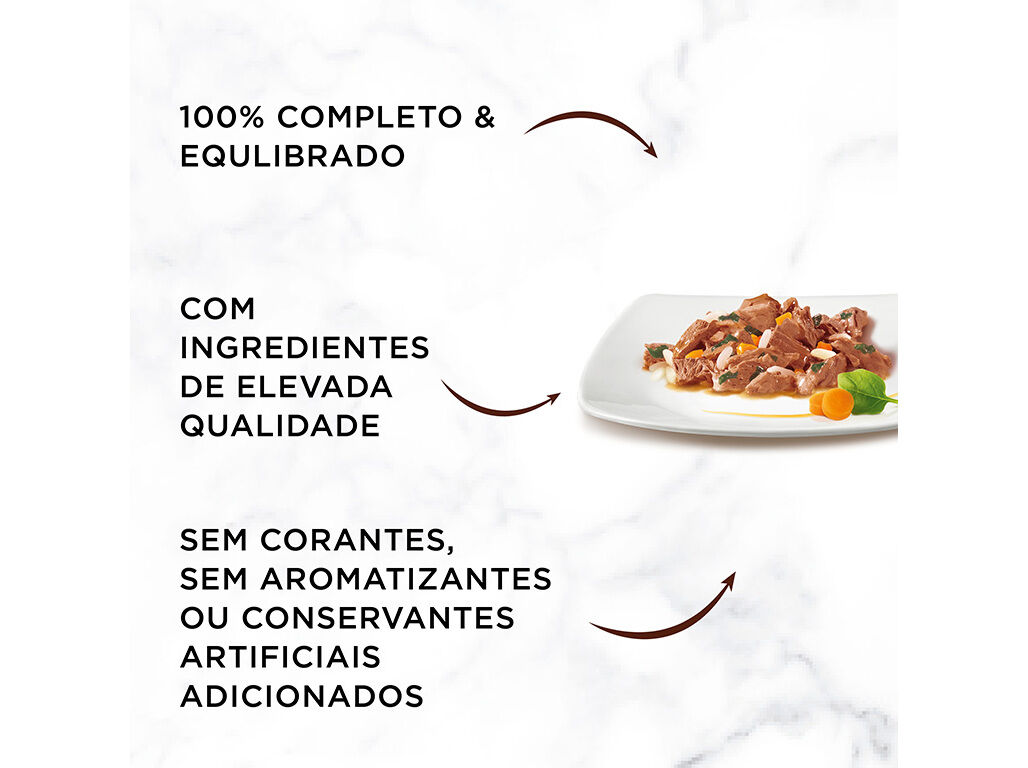 COMIDA H&Uacute;MIDA PARA GATO GOURMET A LA CARTE COM PEIXE 4X85G image number 3