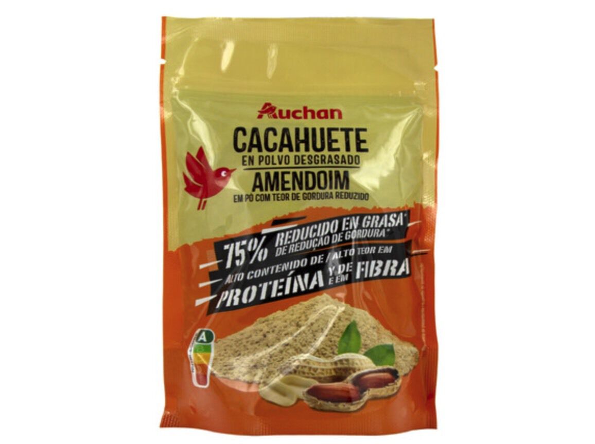 AMENDOIM EM P&Oacute; AUCHAN 200G image number 0