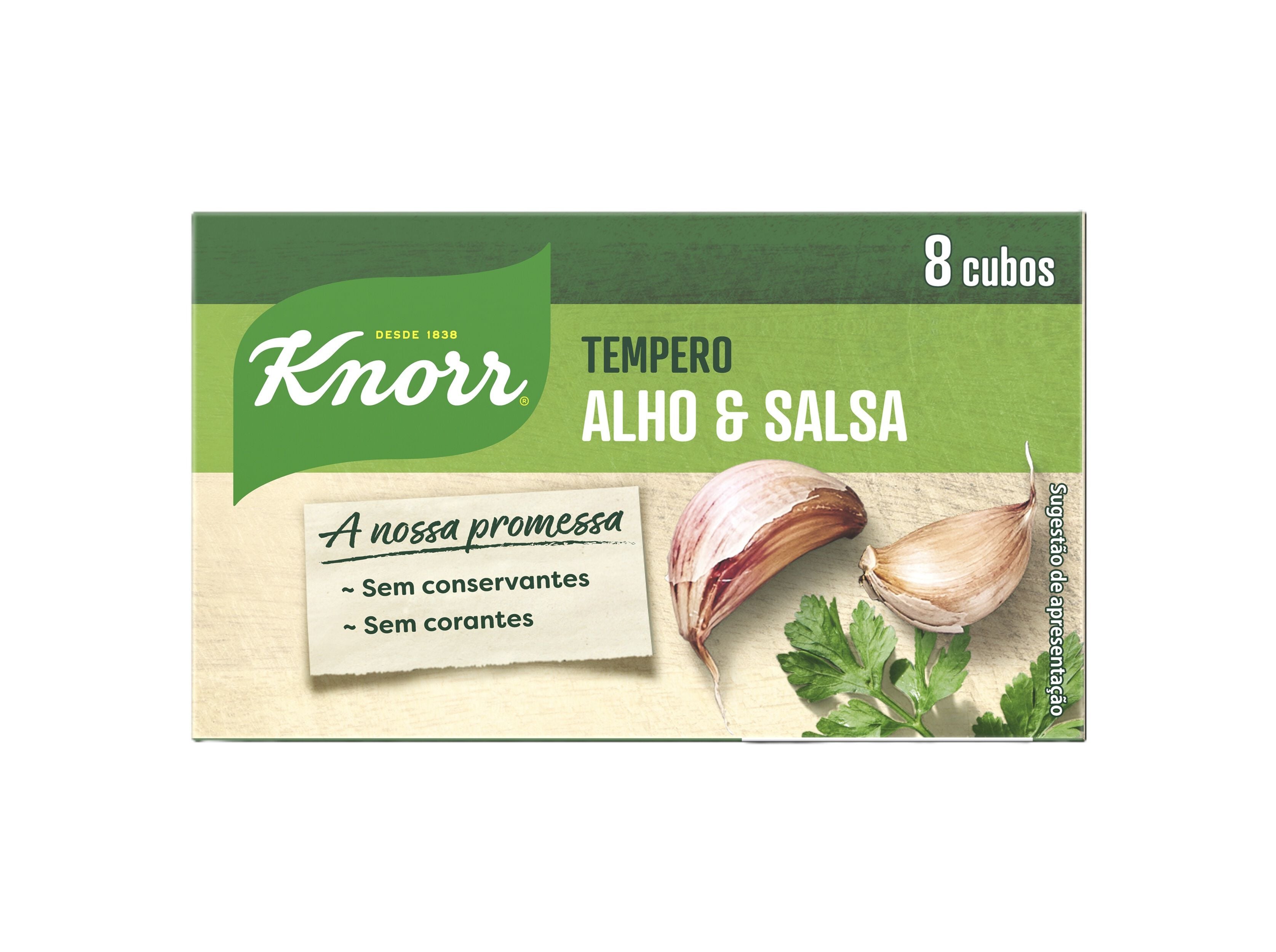 TEMPERO KNORR ALHO E SALSA 8 CUBOS 72G image number 0