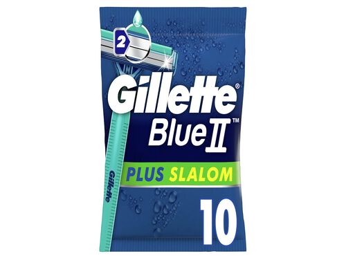 MÁQUINA GILLETTE BLUE II DESCARTÁVEL SLALOM 10UN image number 0