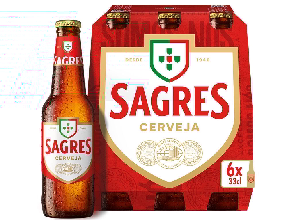 CERVEJA SAGRES BRANCA 6X0.33L