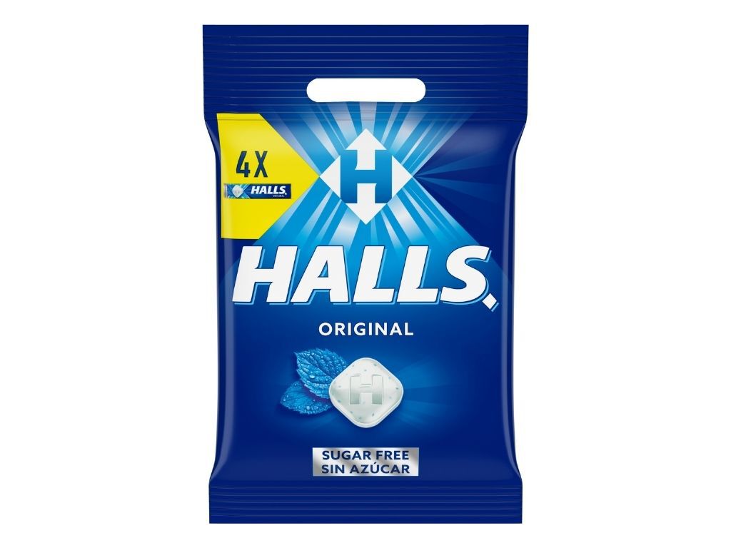 REBU&Ccedil;ADOS HALLS SEM A&Ccedil;&Uacute;CAR EUCALIPTO 128G