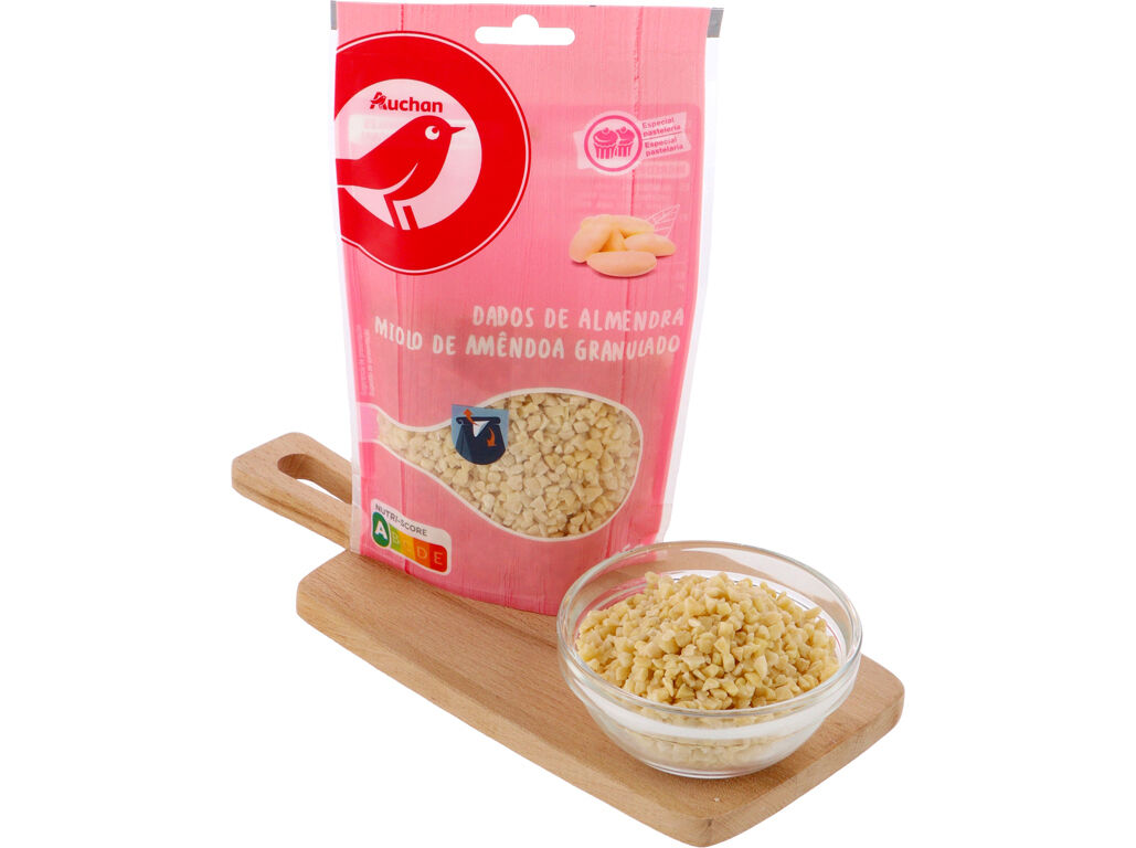 MIOLO DE AM&Ecirc;NDOA SEM PELE AUCHAN GRANULADO 125G image number 0