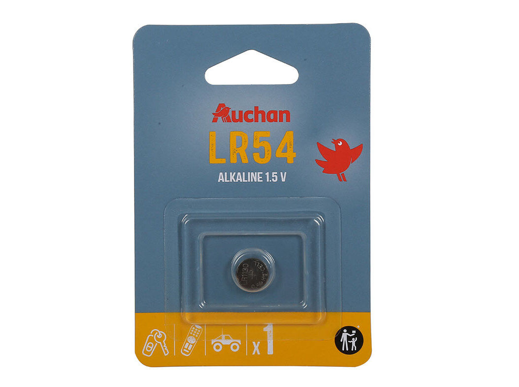 PILHA ALCALINA AUCHAN LR54 image number 0