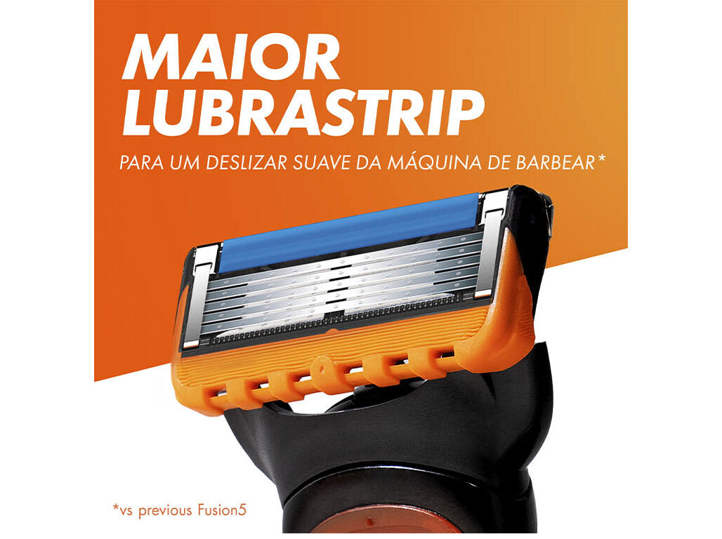 M&Aacute;QUINA DE BARBEAR COM 1 RECARGAS DE L&Acirc;MINAS FUSION5 GILLETTE image number 4
