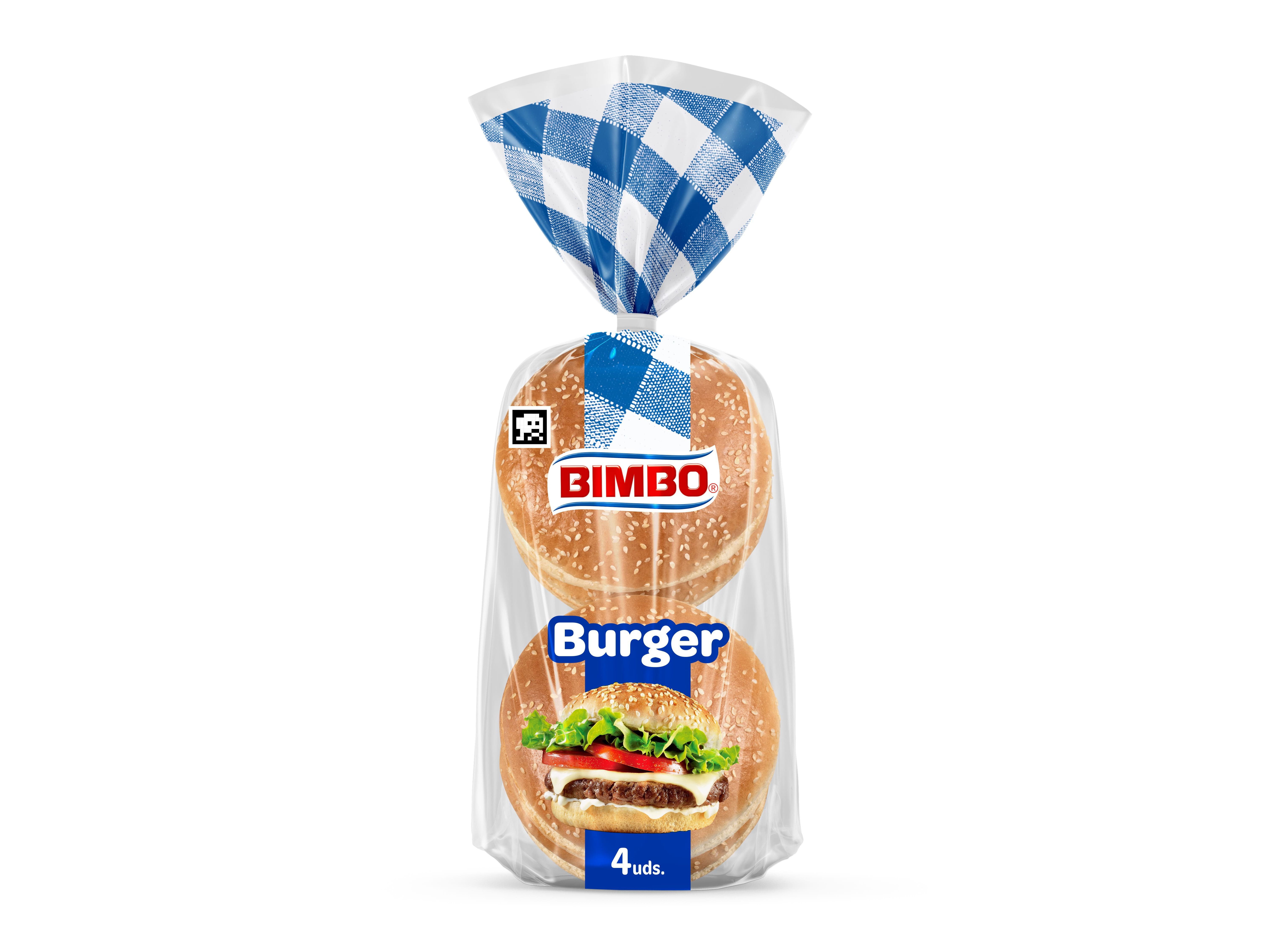 P&Atilde;O HAMB&Uacute;RGUER BIMBO COM S&Eacute;SAMO 4UN 220G