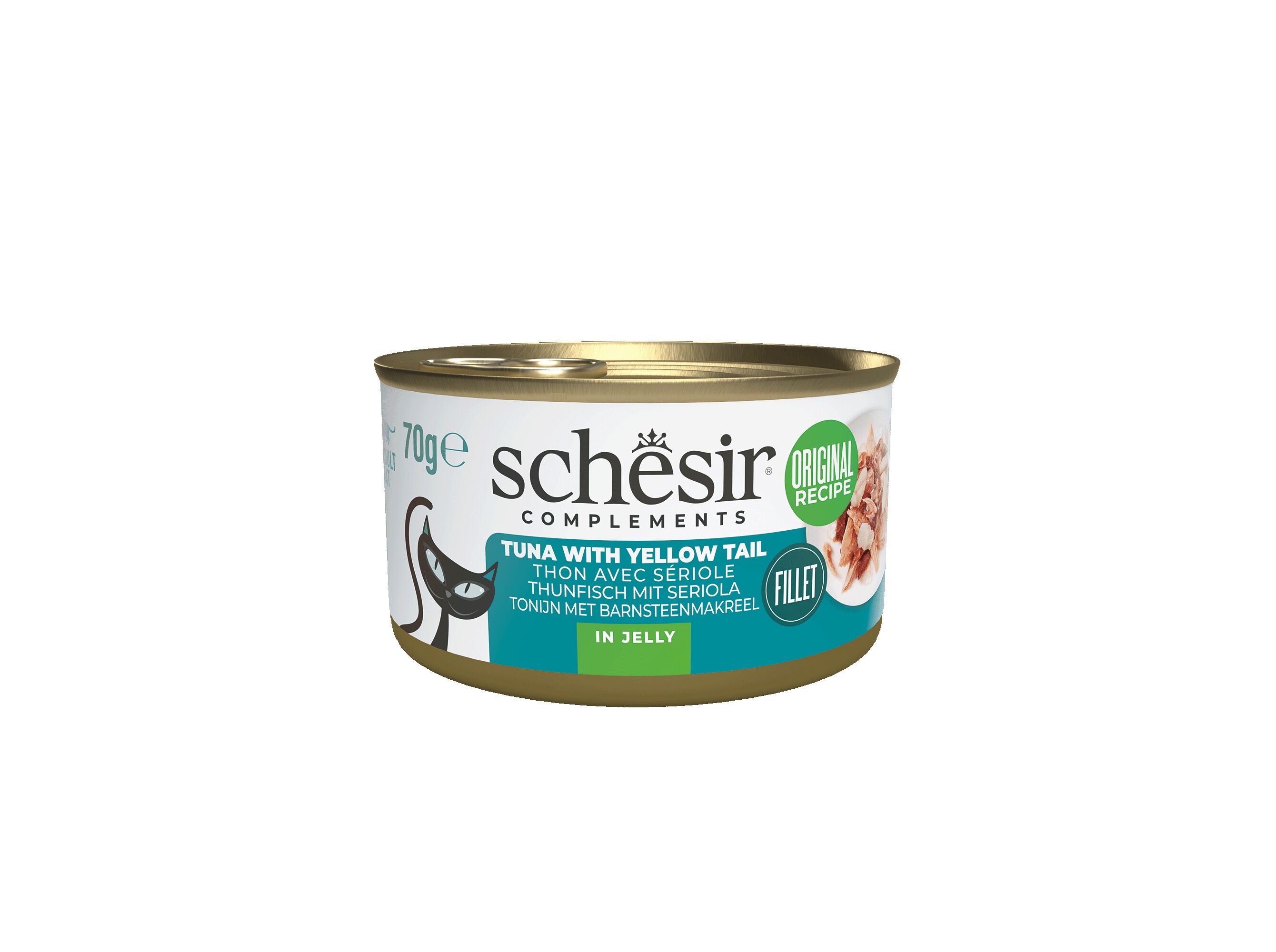 COMIDA H&Uacute;MIDA GATO SCHESIR ATUM/CHARUTEIRO 70G