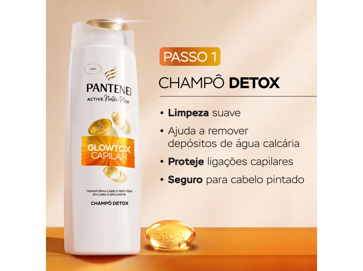CHAMP&Ocirc; PANTENE GLOWTOX 500 ML image number 4