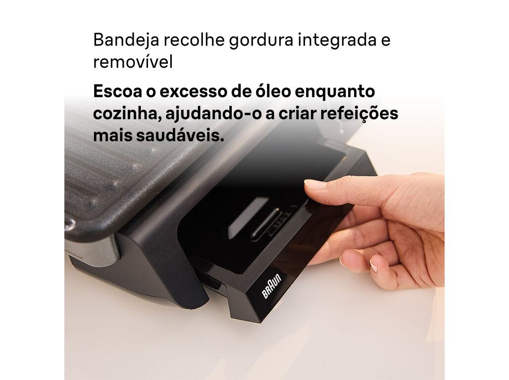 GRELHADOR DE PLACAS BRAUN CG5010IGY 2000W image number 3