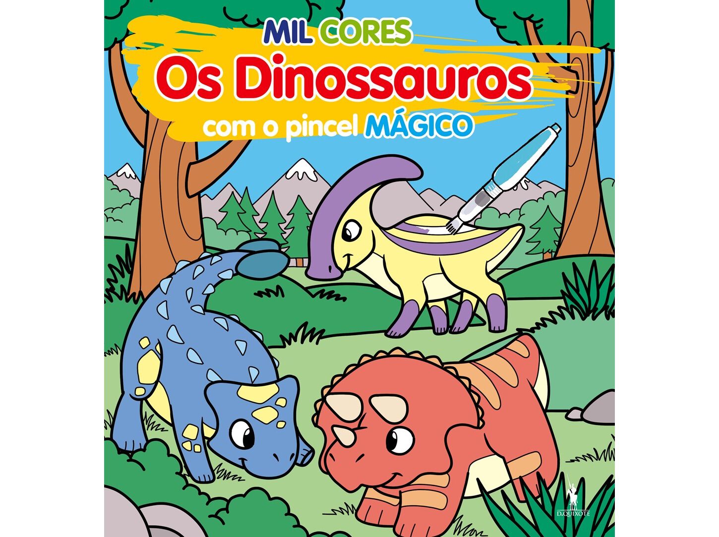 LIVRO MIL CORES: OS DINOSSAURO COM O PINCEL M&Aacute;GICO image number 0