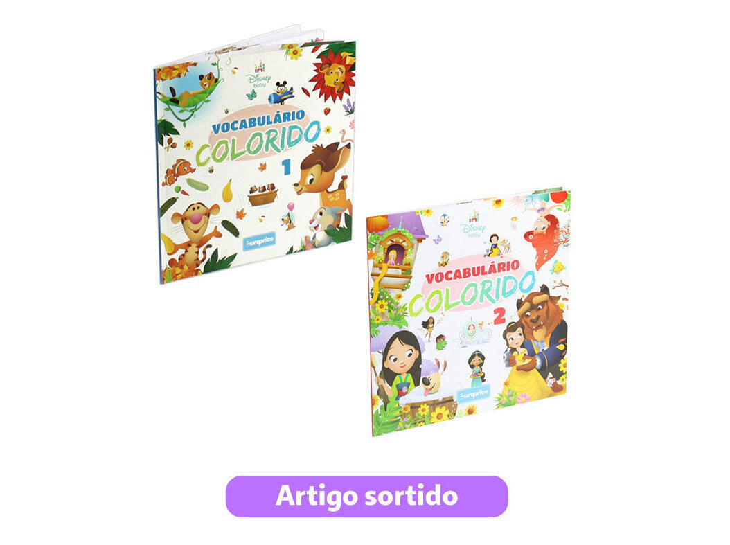 LIVRO VOCABUL&Aacute;RIO COLORIDO DISNEY MODELOS SORTIDOS image number 0