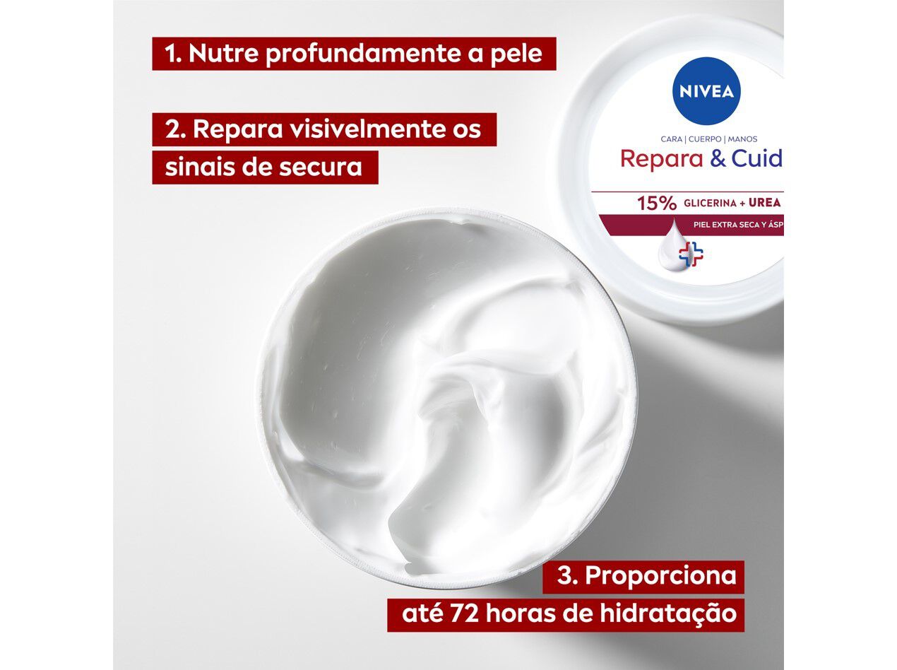 CREME NIVEA REPARA & CUIDA UREIA 400ML image number 2