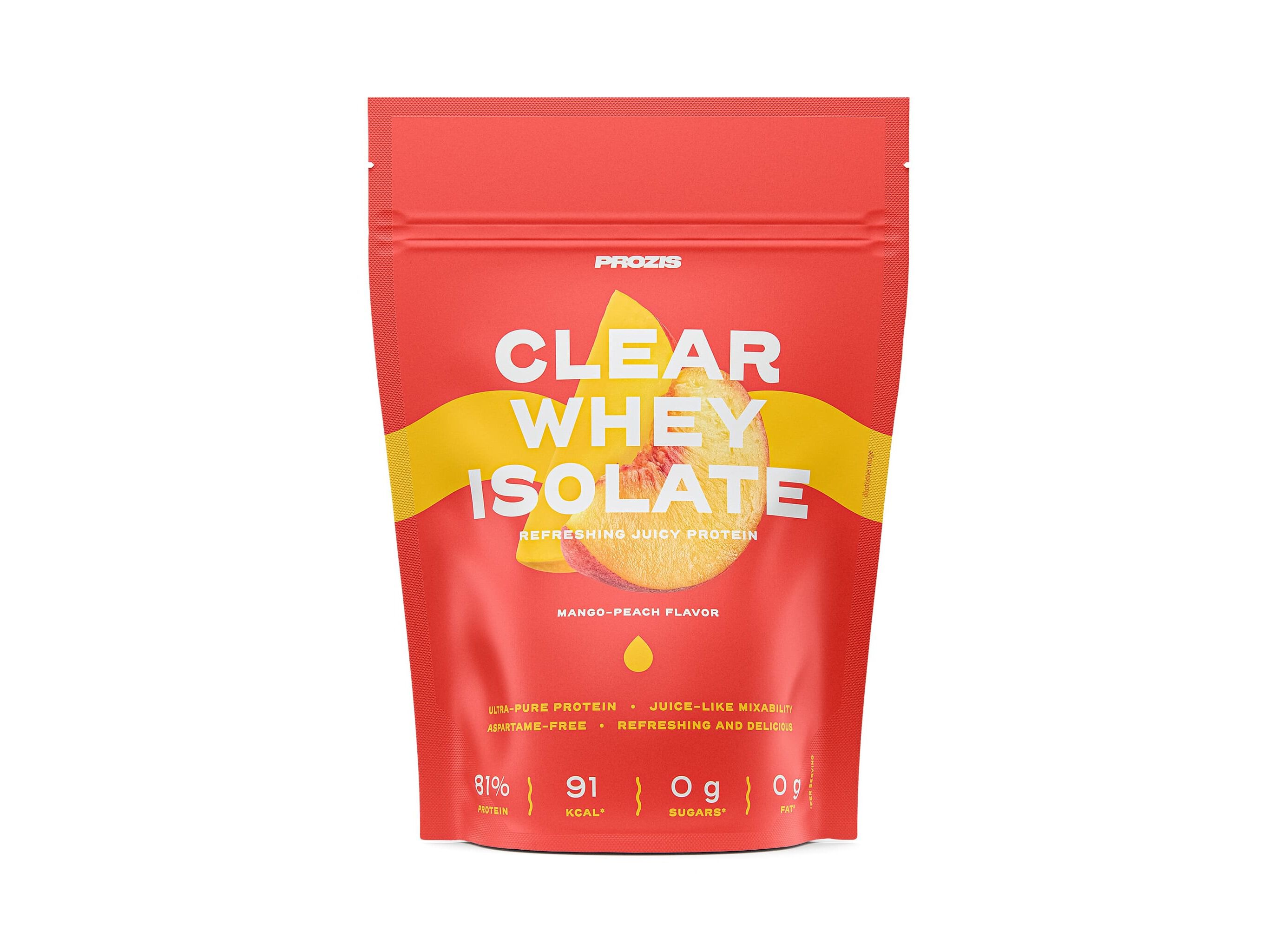CLEAR WHEY ISOLATE PROZIS MANGA E P&Ecirc;SSEGO 500G image number 0