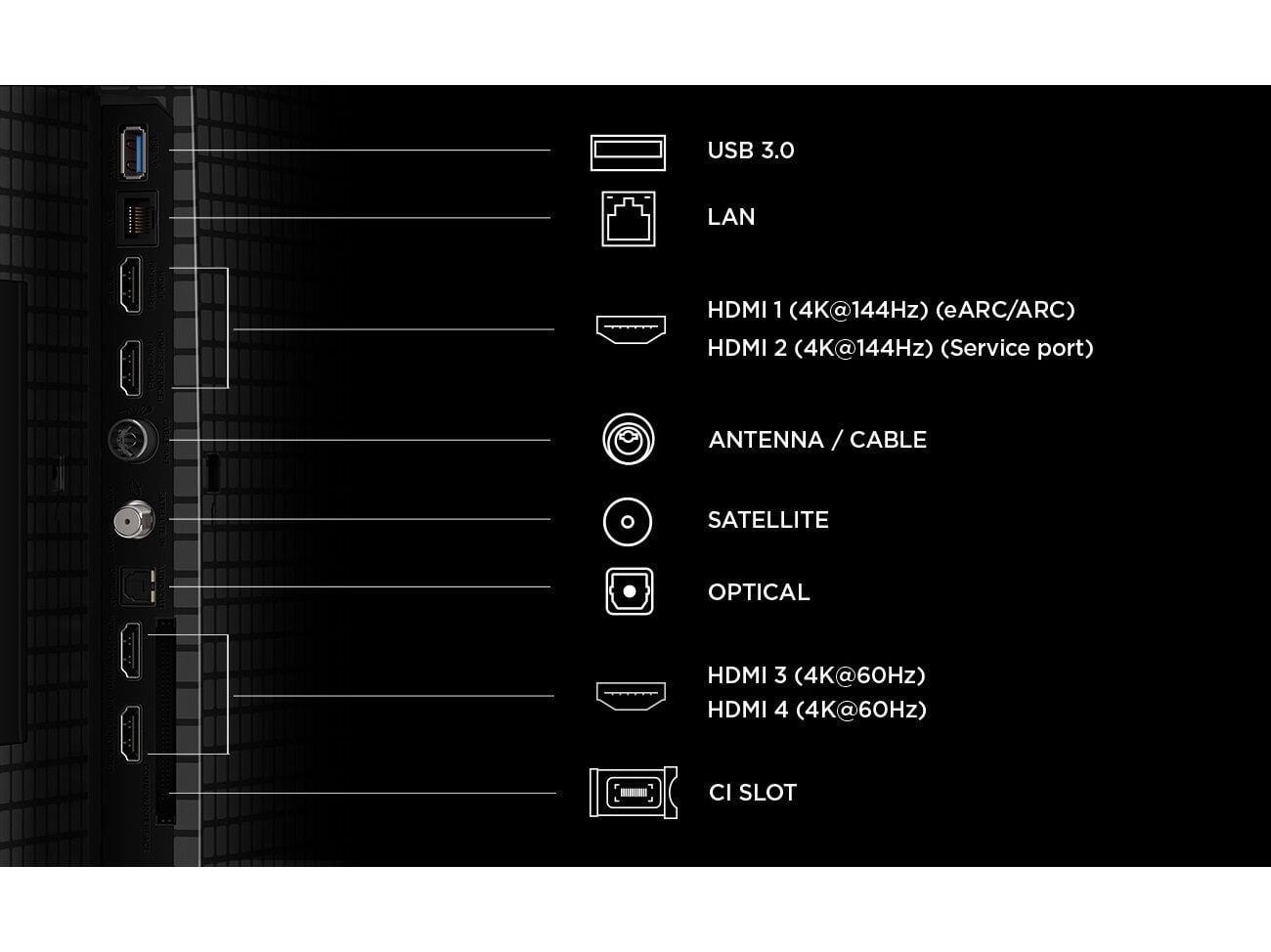 TV QD-MINI LED TCL 55P8L (55" 4K 144HZ GOOGLE TV 140CM) image number 5