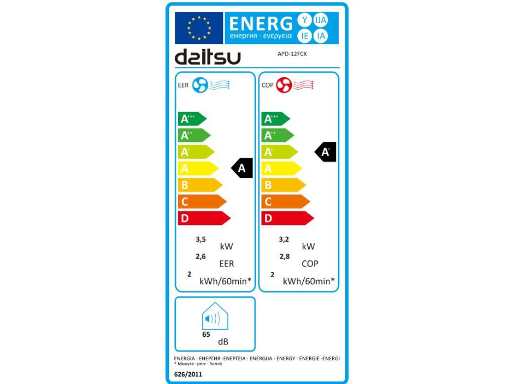 AR CONDICIONADO PORT&Aacute;TIL DAITSU APD 12FCX BOMBA DE CALOR 12000 BTU image number 1