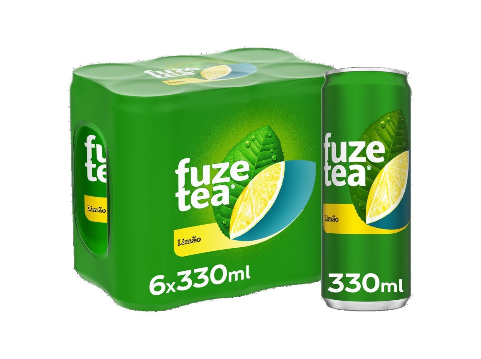 ICE TEA FUZE TEA LIM&Atilde;O LATA 6X0.33L image number 0