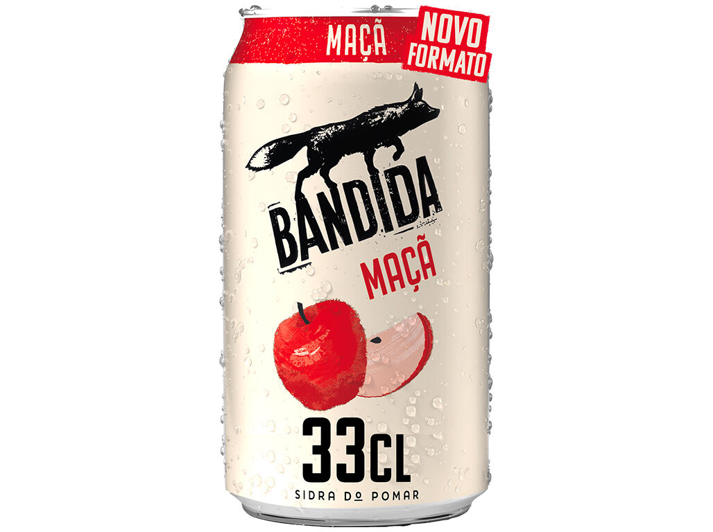 SIDRA BANDIDA DO POMAR MA&Ccedil;&Atilde; LATA 0.33L image number 0