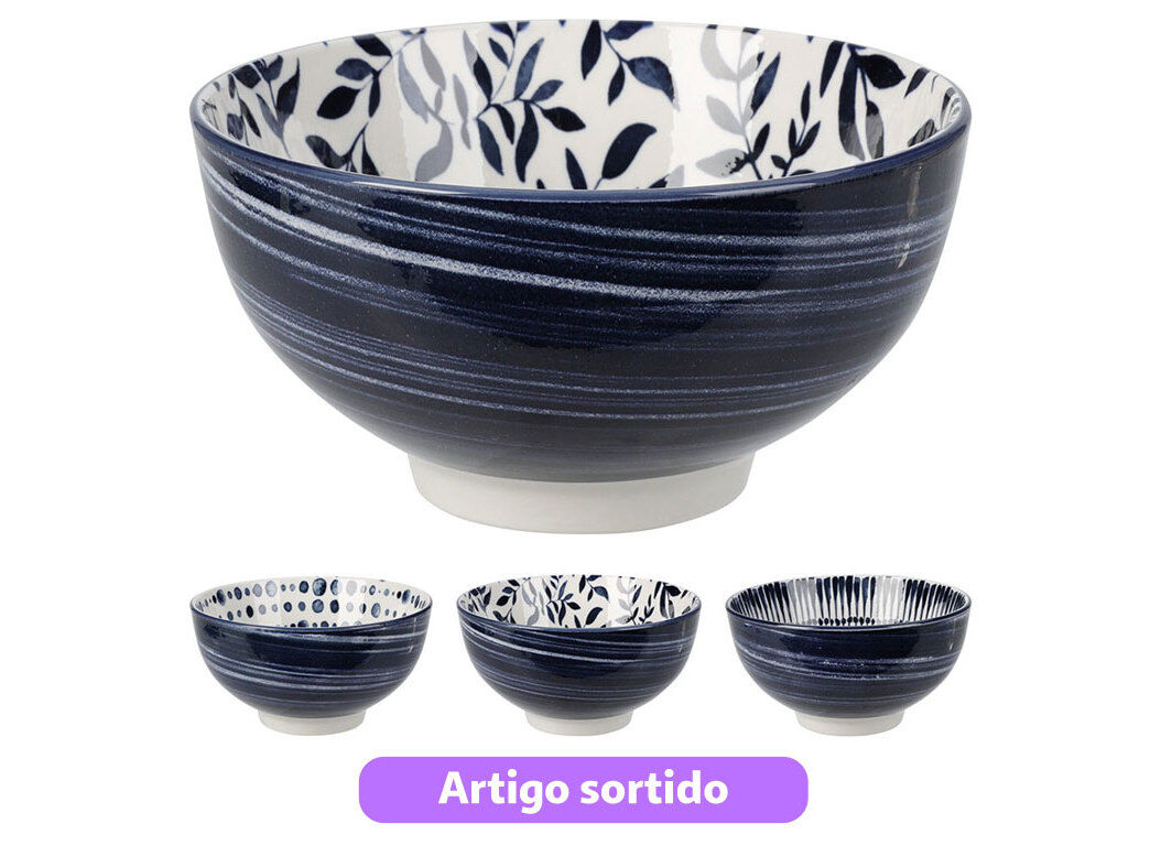 TA&Ccedil;A DECORADA PORCELANA 16CM MODELOS SORTIDOS