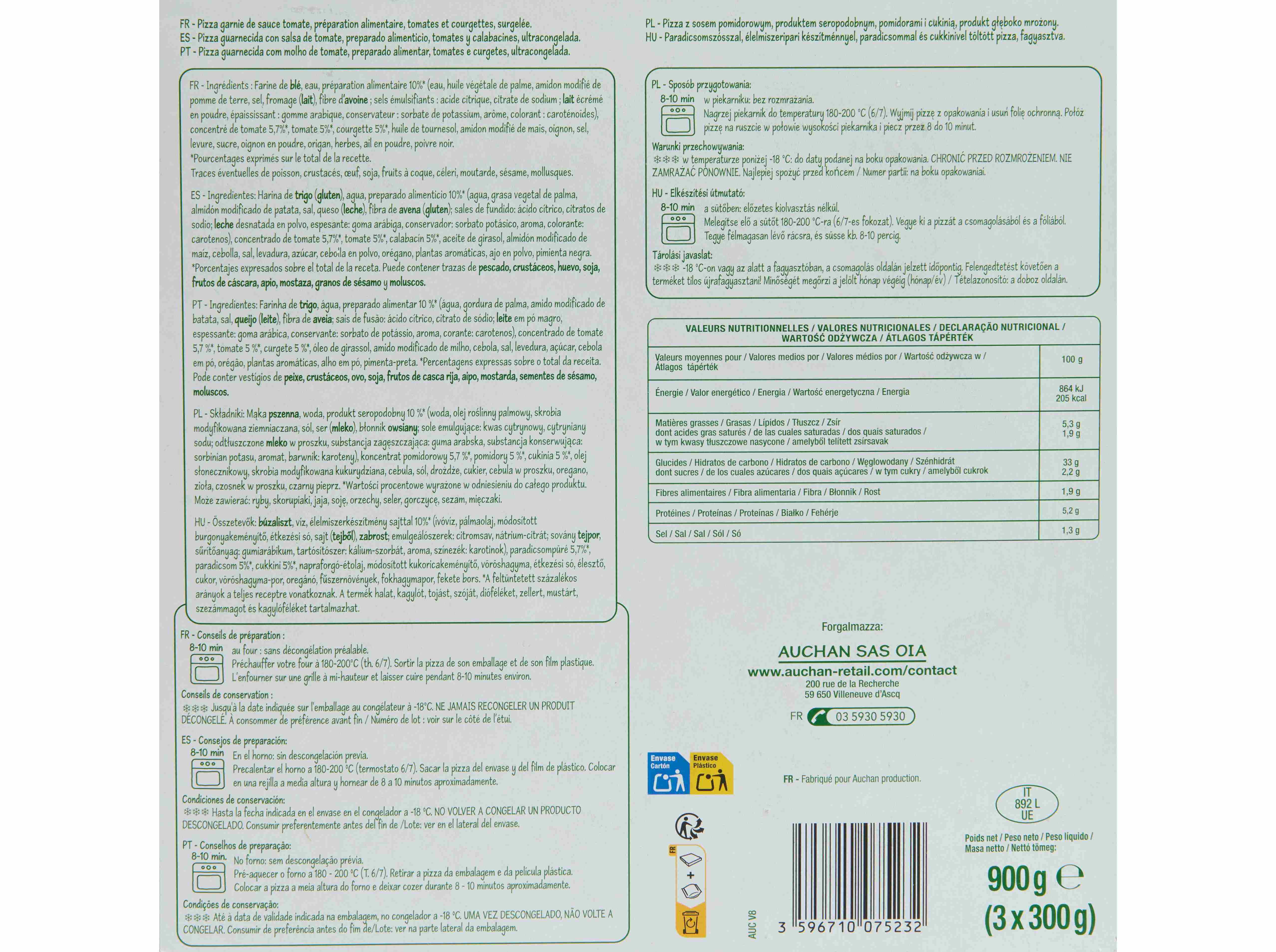 PIZZA POLEGAR MARGHERITA 3UN 900G image number 2