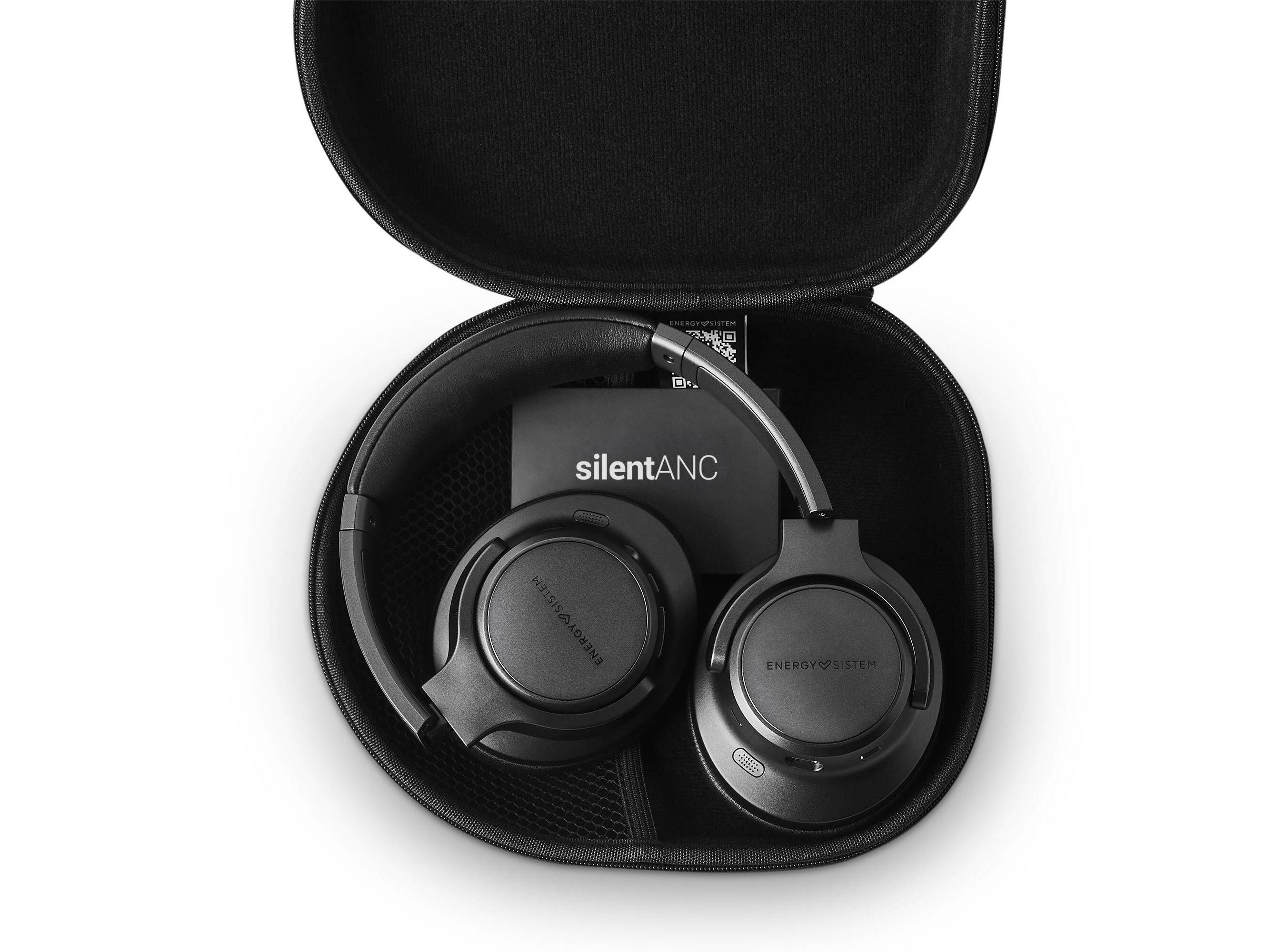 AUSCULTADORES ENERGY SISTEM PRETO BLUETOOTH 5.3 SILENT ANC image number 0